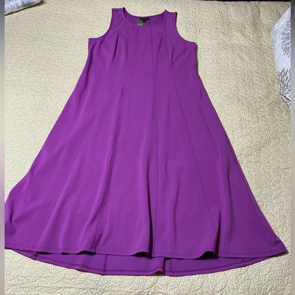 J. Jill Women's Maxi Dress in Vibrant Purple - Picture 10 of 15